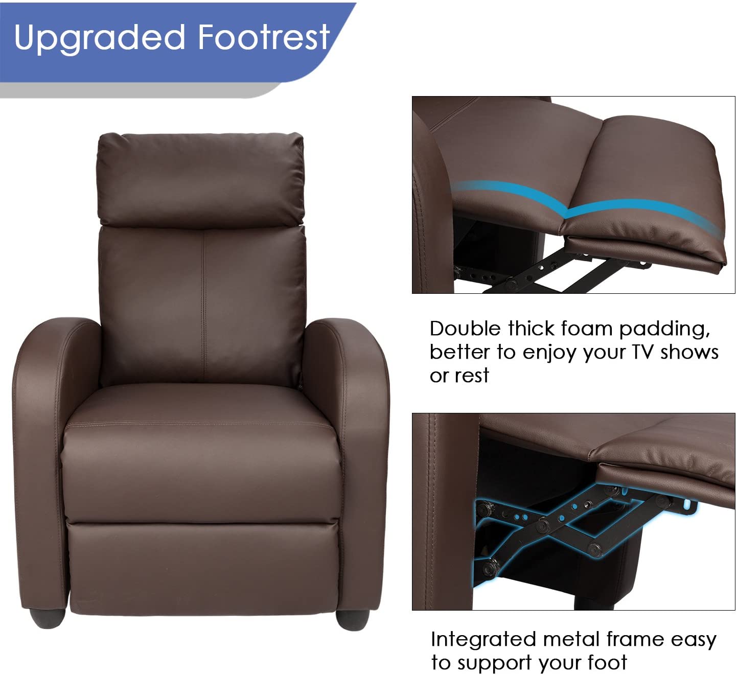 homall-recliner-relaxsessel-pu-leder-braun-verstellbar-180-grad image 5