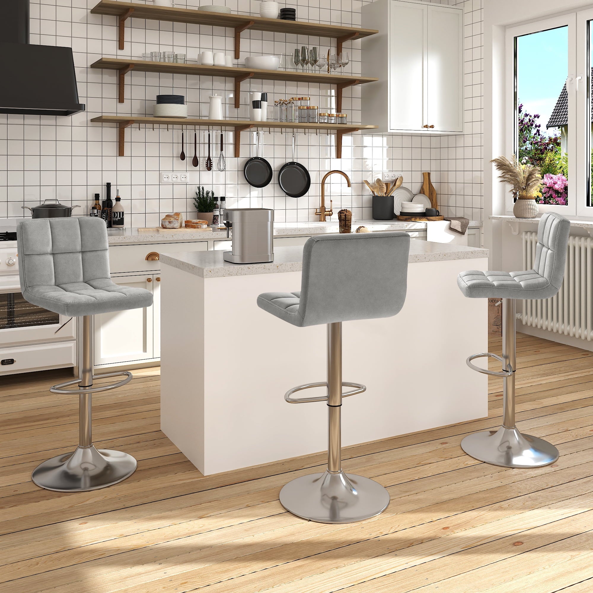 homall-bar-stool-barhocker-2er-set-samt-grau-h-henverstellbar image 6