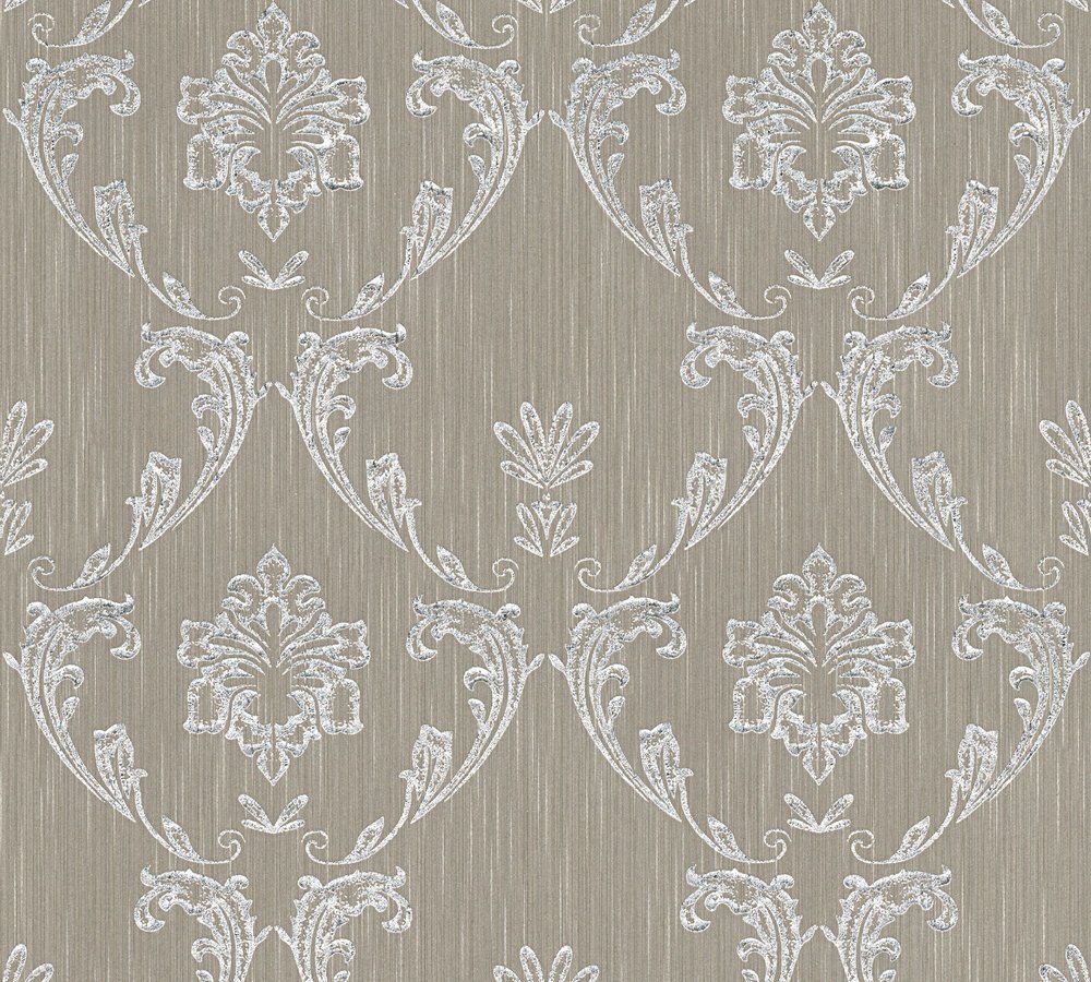 a-s-cr-ation-architects-paper-30658-3-vliestapete-braun-metallic-ornament image 3