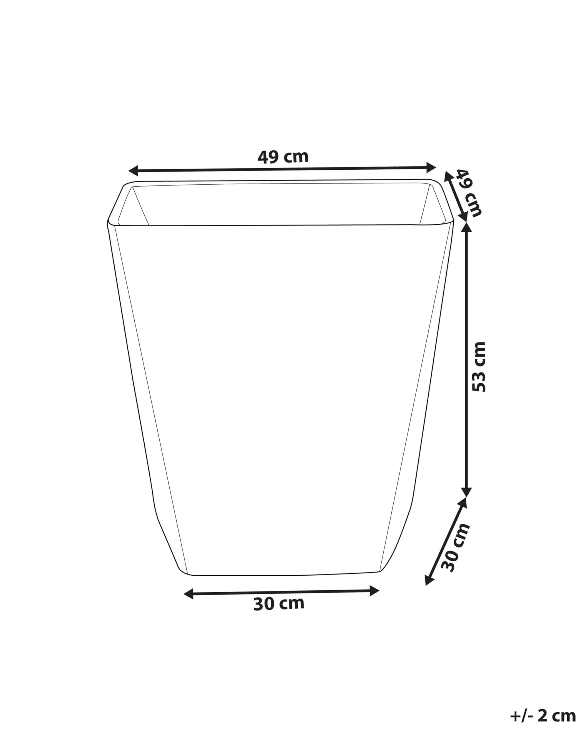 beliani-delos-blumentopf-grau-49x49x53-cm-80-l-witterungsbest-ndig image 3