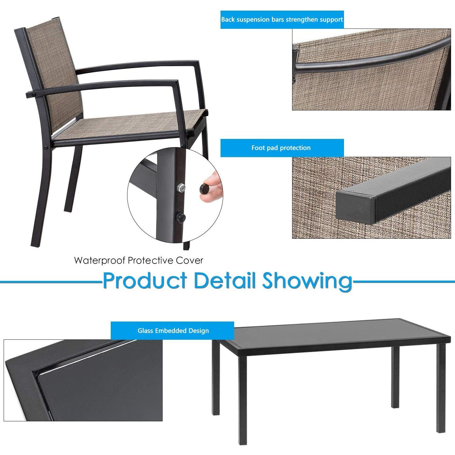 homall-patio-furniture-gartenm-bel-set-schwarz-4-teilig-glas image 6