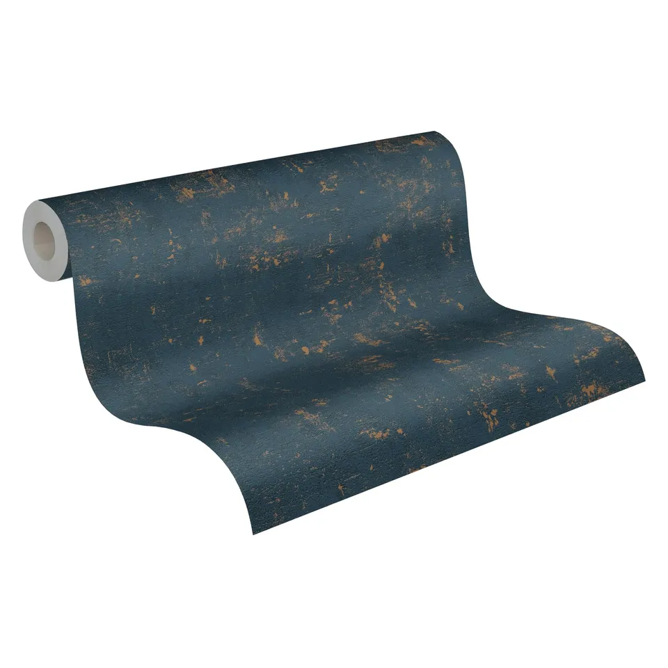 a-s-cr-ation-bast-vliestapete-dunkelblau-gold-10-05x0-53m image 1
