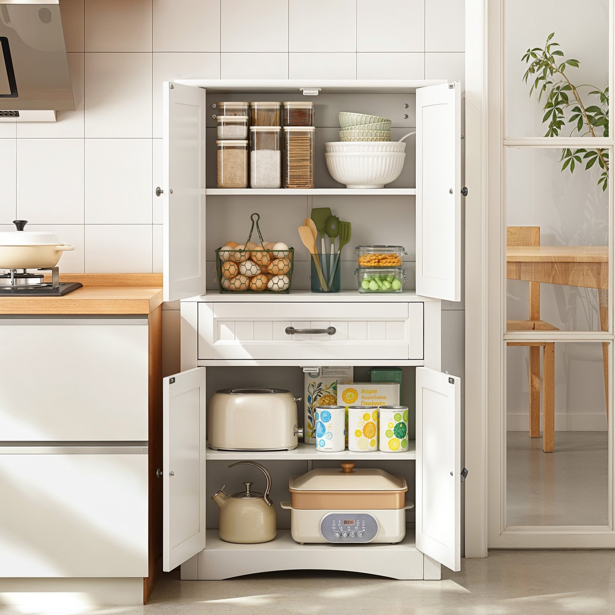 bealife-ap68-hochschrank-wei-73x31x132-4-t-rig-mdf image 7