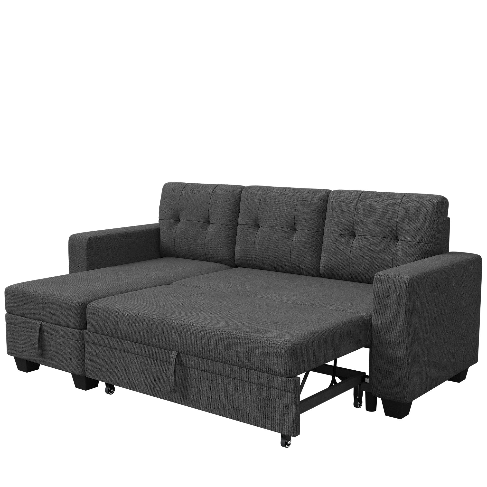 homall-recliner-l-sofa-schlafsofa-ecksofa-dunkelgrau-mit-stauraum image 5