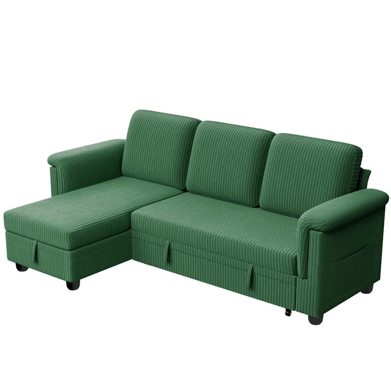 homall-sofa-ecksofa-schlafsofa-cord-beige-mit-bettfunktion image 8