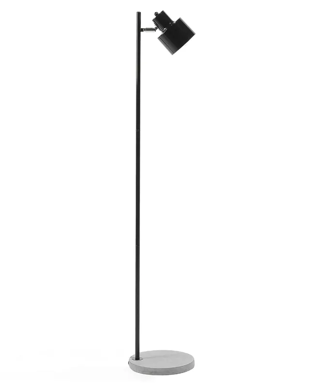 beliani-corbones-stehlampe-metall-beton-schwarz-149-cm image 1