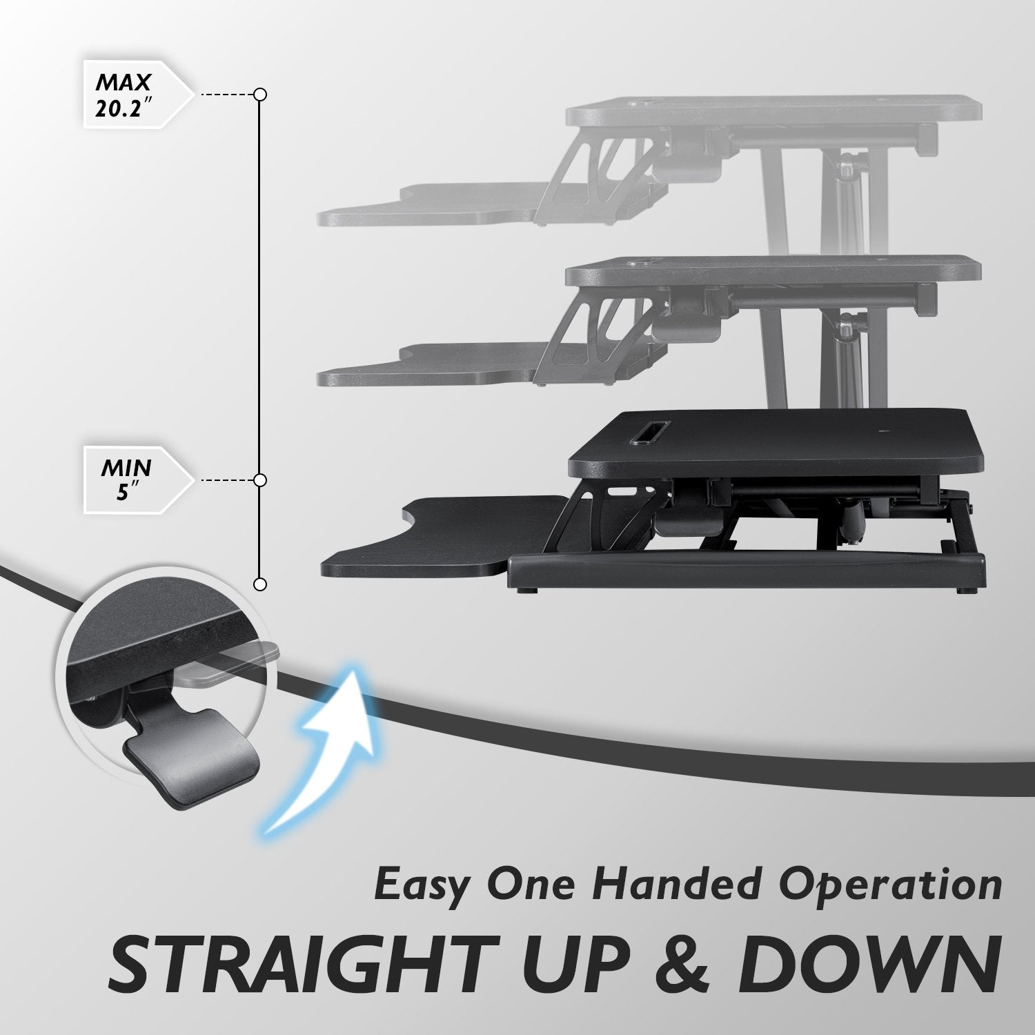 homall-standing-desk-aufsatz-80cm-schwarz-h-henverstellbar image 5