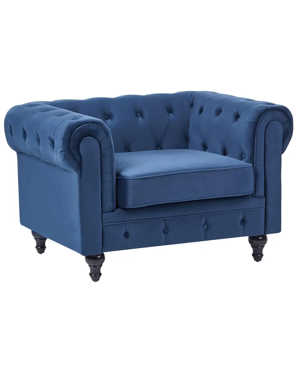 beliani-chesterfield-sessel-samt-marineblau-110cm-knopfsteppung image 1