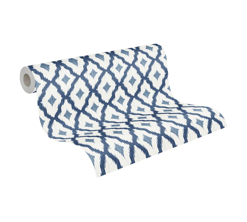 a-s-cr-ation-tessuto-2-96197-4-vliestapete-blau-ornamente image 4