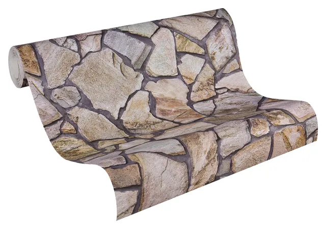 a-s-cr-ation-wood-n-stone-927316-vliestapete-naturstein-gr-n image 1