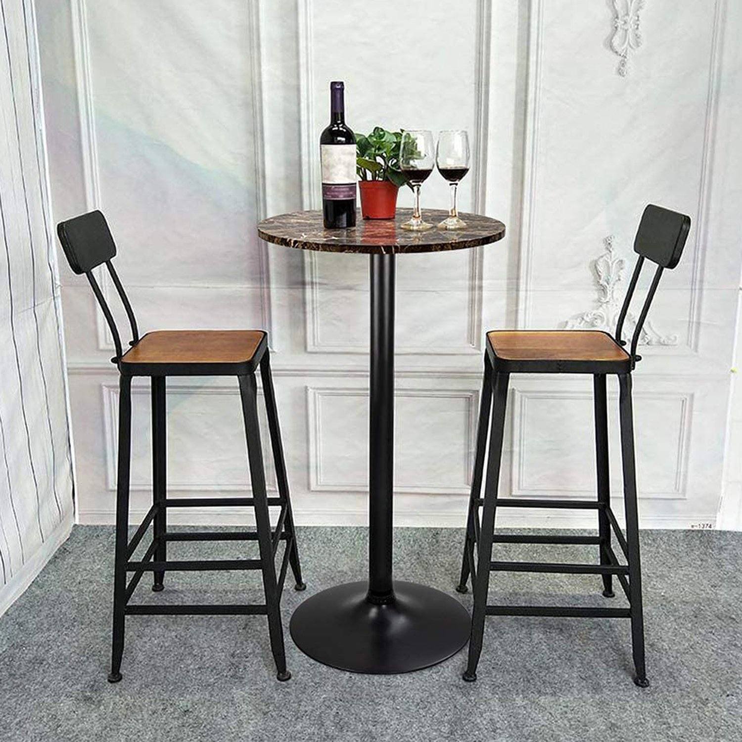 homall-bistrotisch-rund-barh-he-schwarz image 3