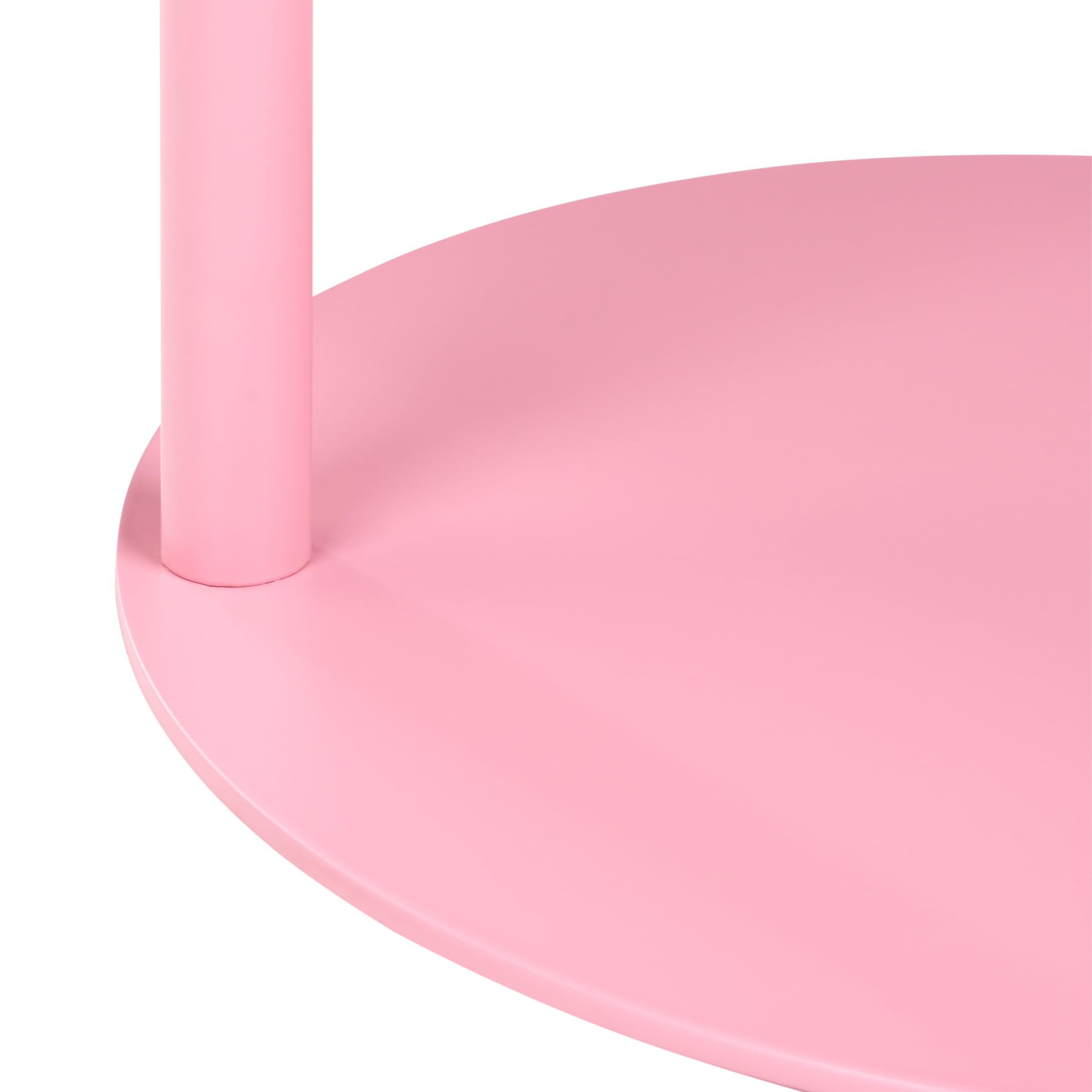 beliani-kensico-beistelltisch-rosa-metall-rund-35x52 image 5