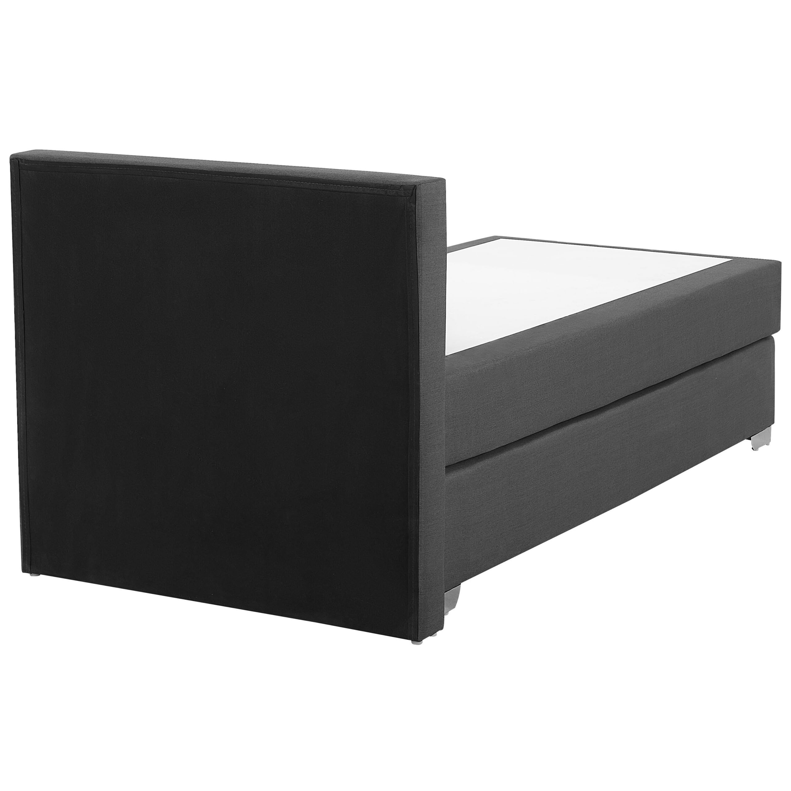 beliani-boxspringbett-90x200-dunkelgrau-leinenoptik image 6