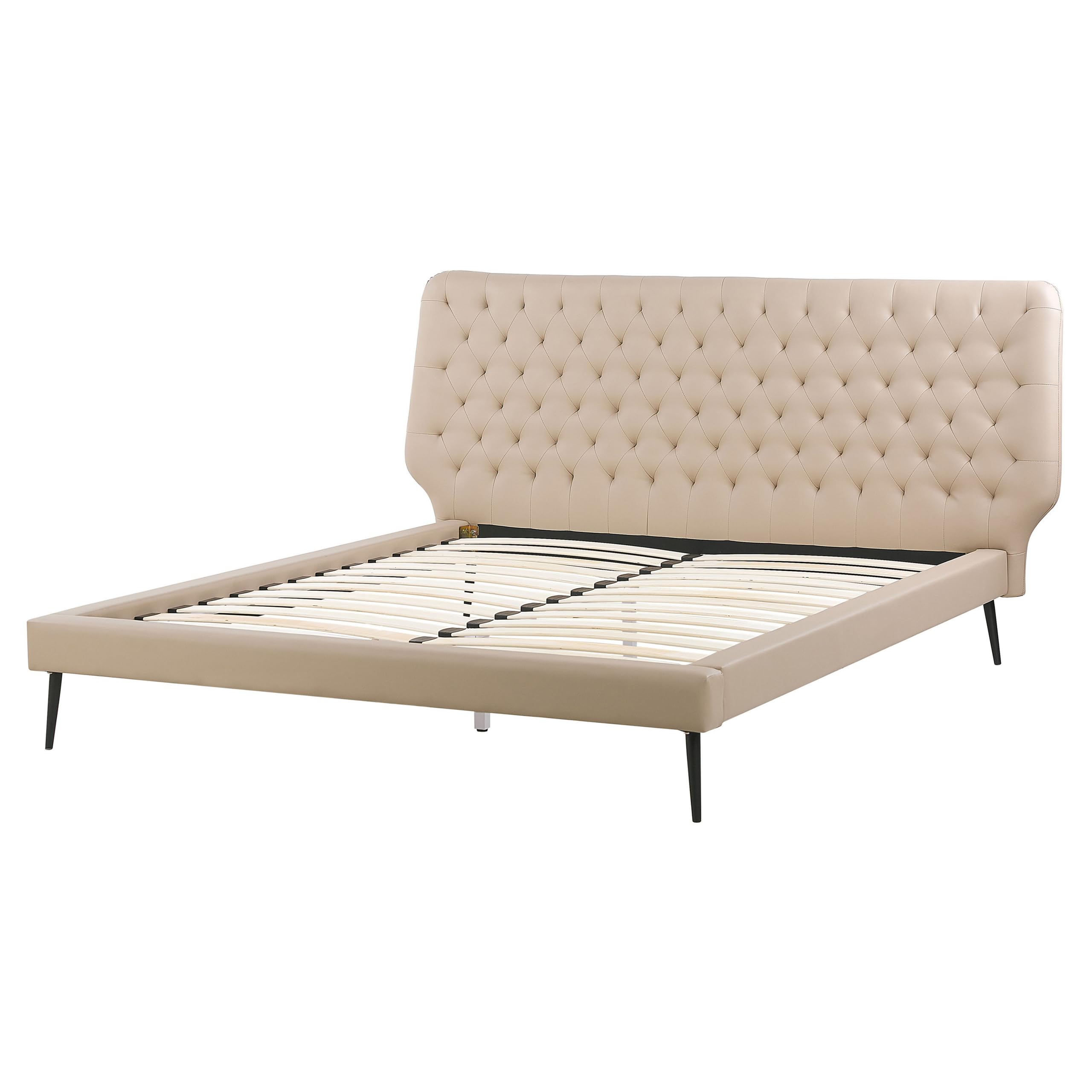 beliani-essonne-polsterbett-160x200-beige-kunstleder-doppelbett image 5