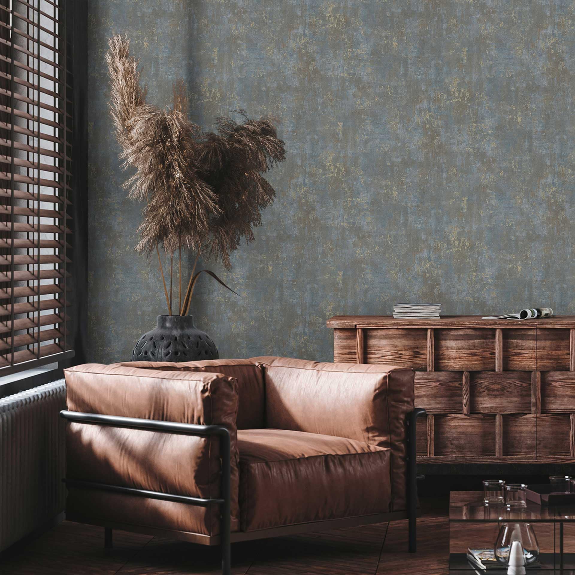 a-s-cr-ation-livingwalls-vliestapete-beton-braun-blau image 6