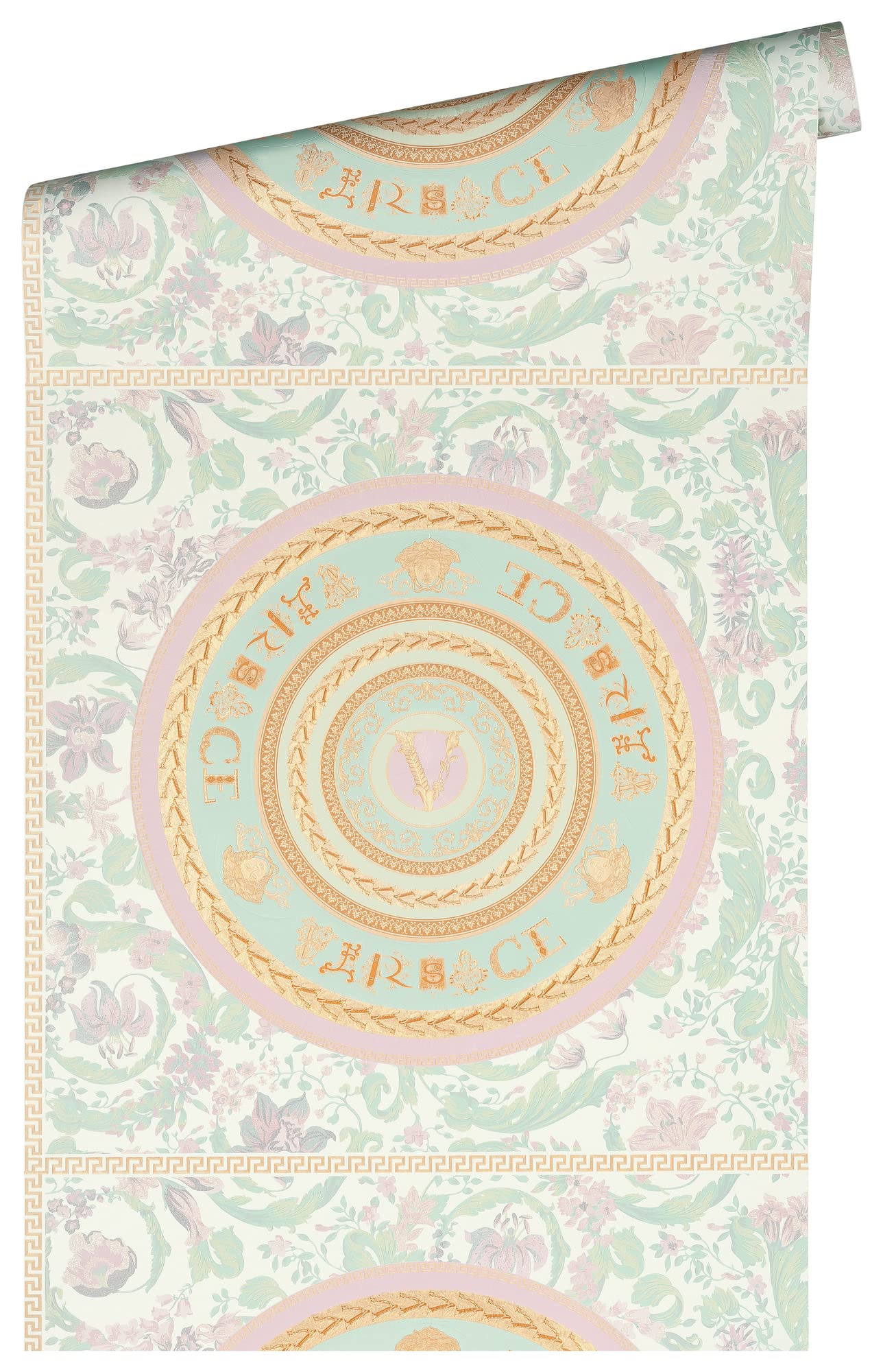 a-s-cr-ation-versace-387052-vliestapete-mint-rosa-floral-10-05x0-70m image 2
