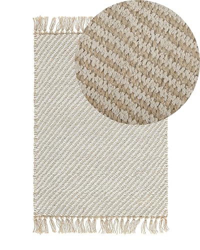 beliani-aladag-teppich-beige-50x80-cm-mit-fransen image 8