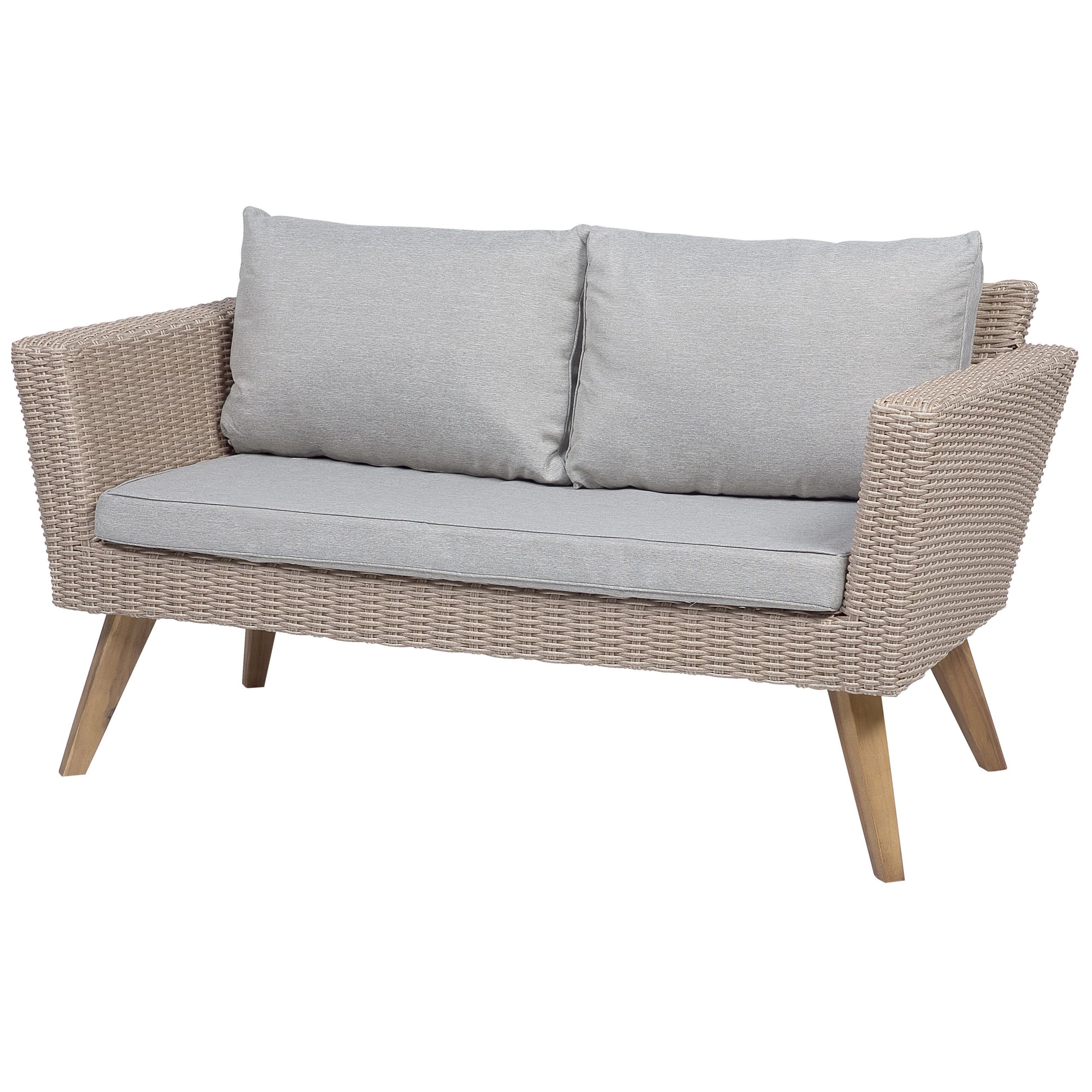 beliani-vittoria-lounge-set-rattan-braun-grau-4-sitzer image 5