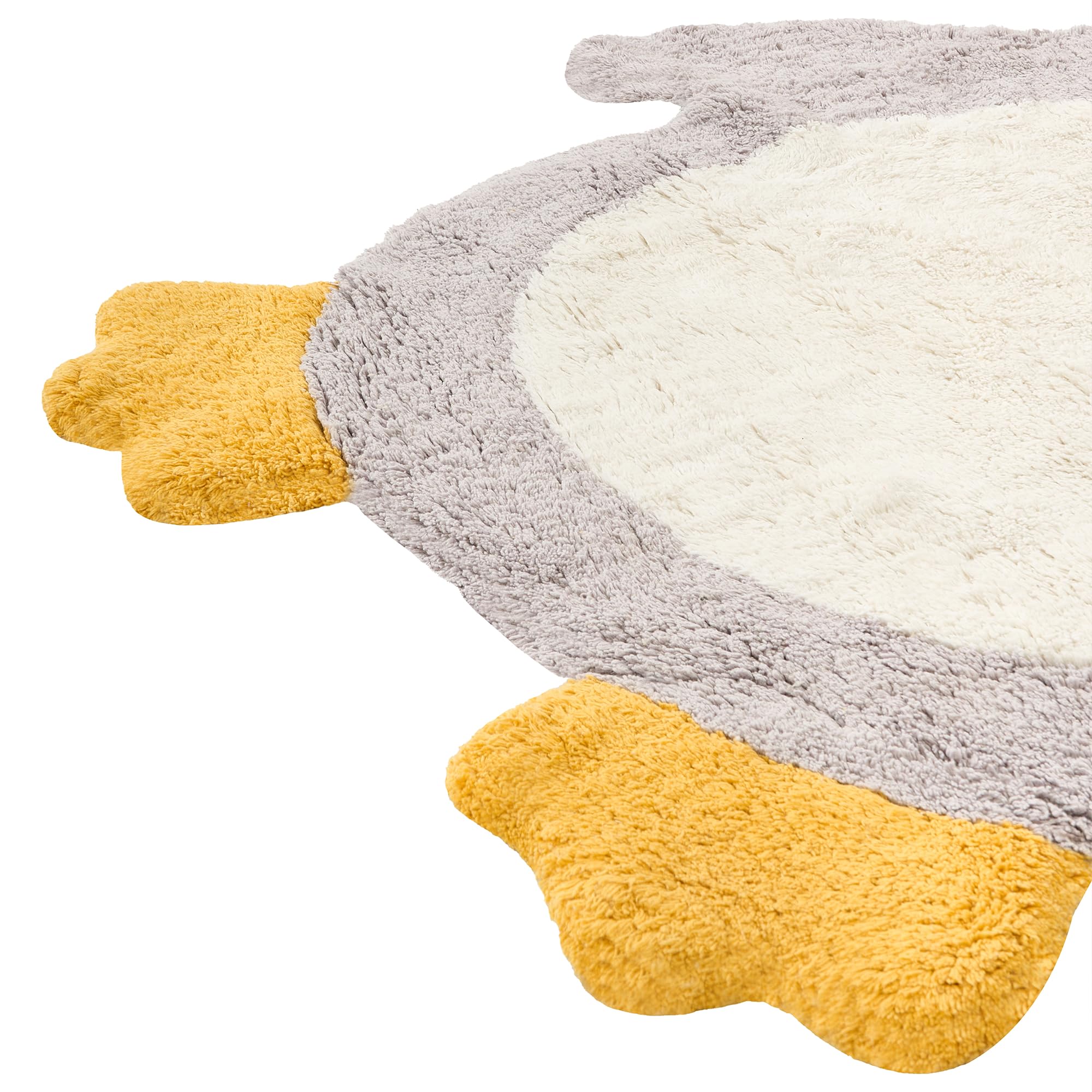 beliani-waddles-teppich-pinguin-grau-100x120-baumwolle image 4
