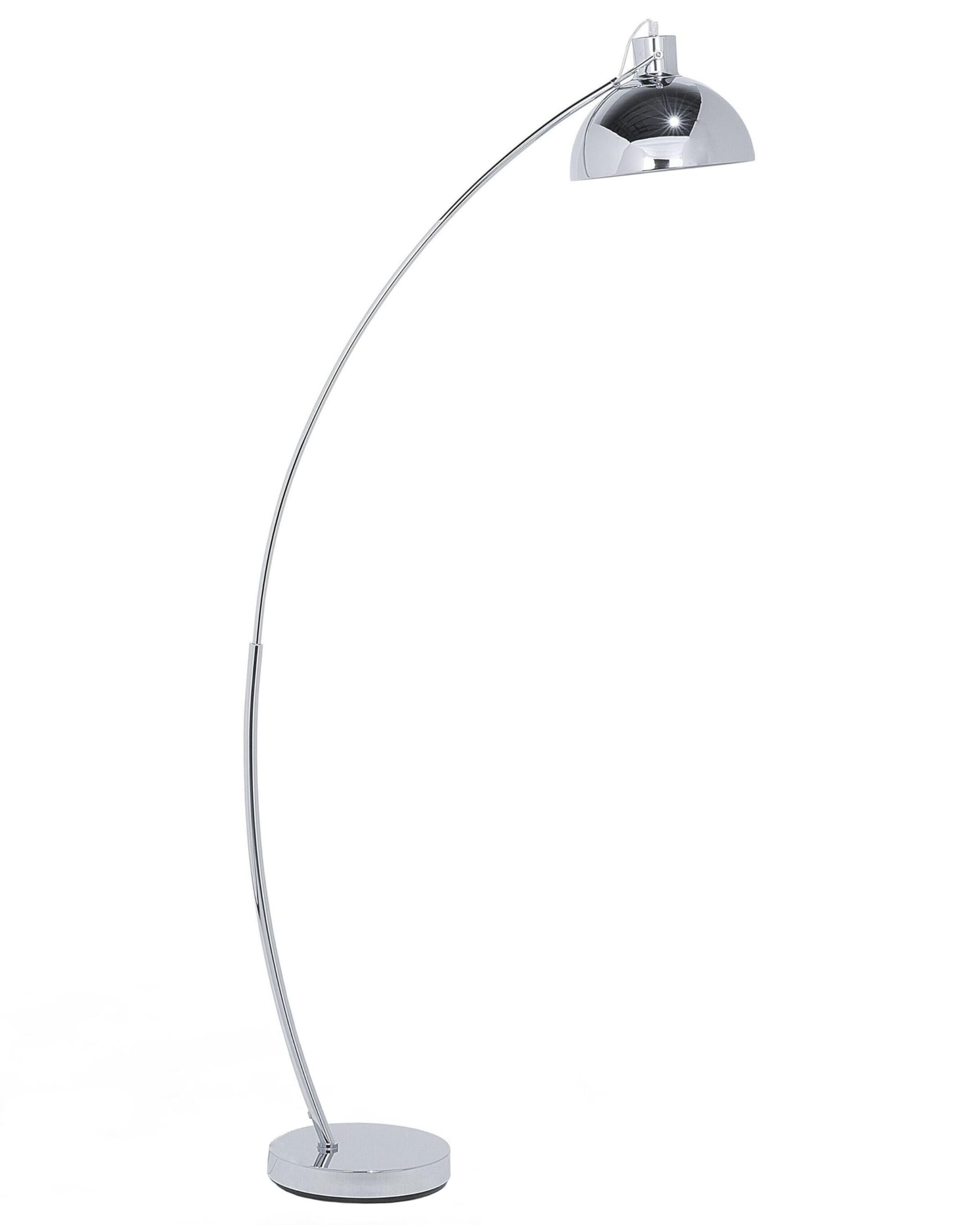 beliani-dintel-stehlampe-metall-silber-155-cm-verstellbar image 1
