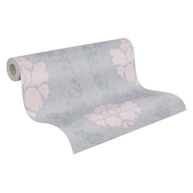 a-s-cr-ation-new-elegance-37552-3-vliestapete-grau-rosa image 1