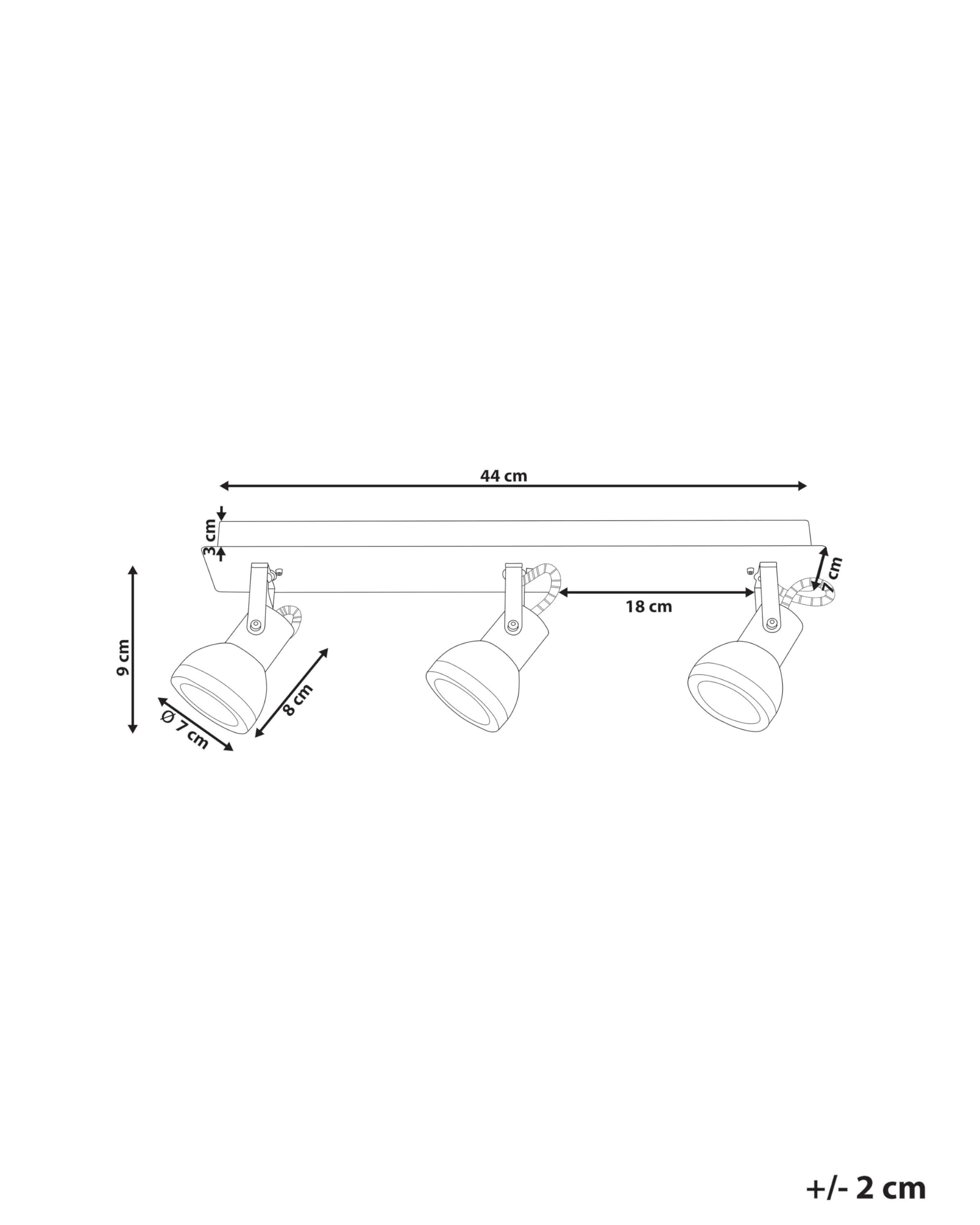 beliani-baro-deckenlampe-3-flammig-schwarz-kupfer-metall image 3
