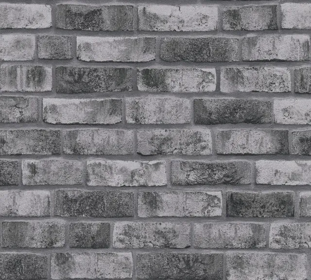 a-s-cr-ation-bricks-stones-vliestapete-dunkelgrau-stein image 1