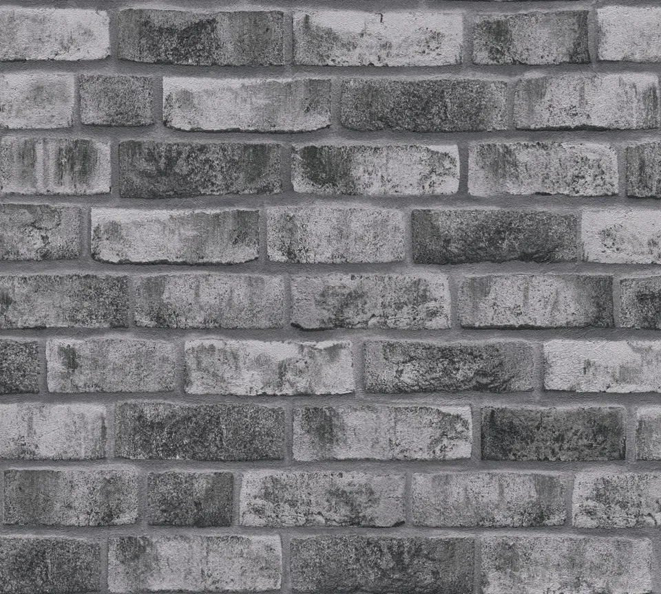 a-s-cr-ation-bricks-stones-vliestapete-dunkelgrau-stein image 1