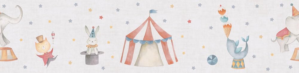 a-s-cr-ation-lilly-luis-zirkus-vliestapete-bunt-kinderzimmer image 1