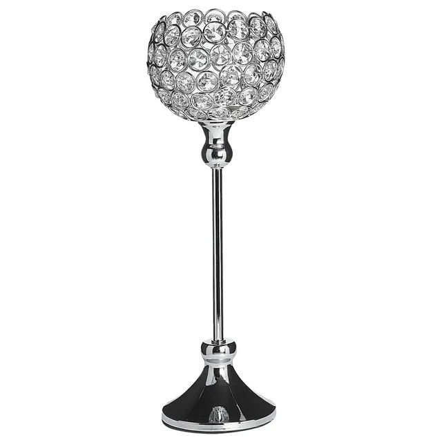 beliani-esternay-kerzenst-nder-kristall-27-cm-silber image 1