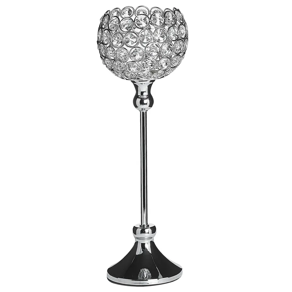 beliani-esternay-kerzenst-nder-kristall-27-cm-silber image 1