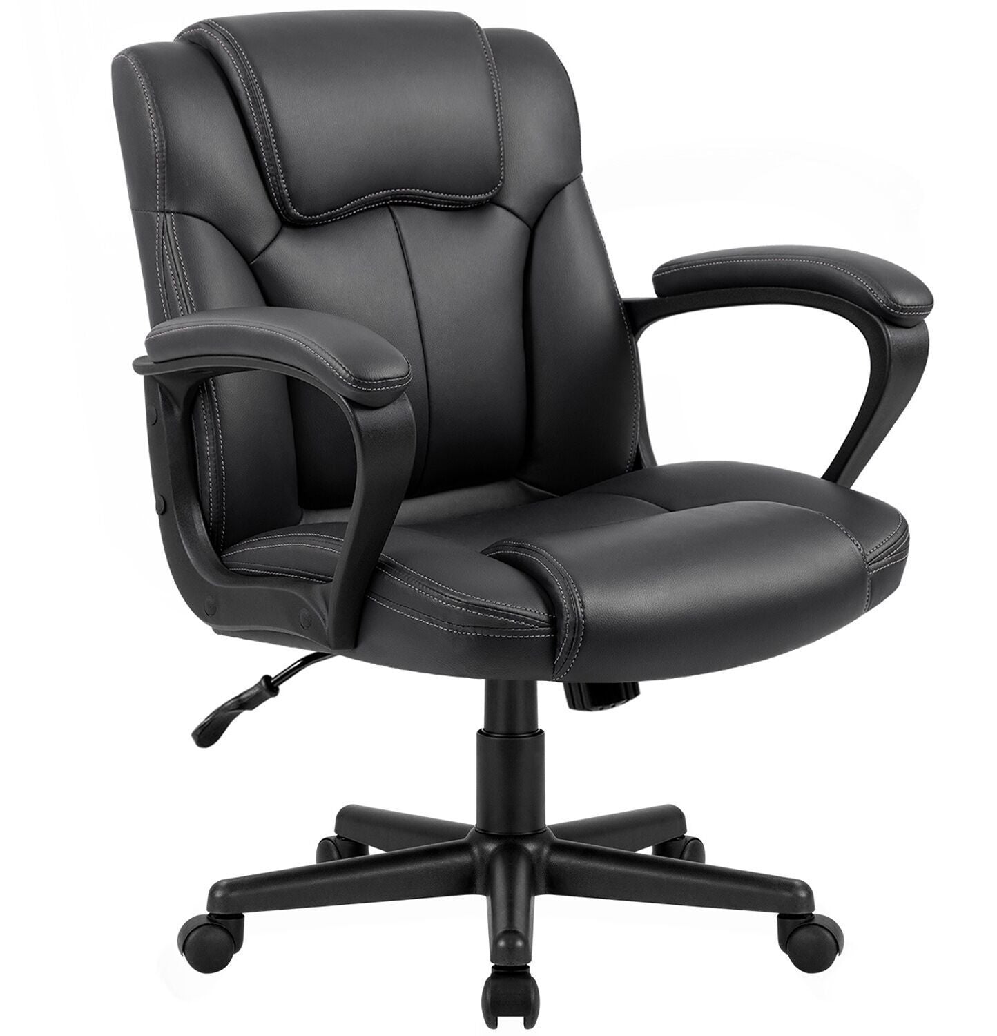 homall-office-leather-chair-b-rostuhl-schwarz-pu-leder image 8