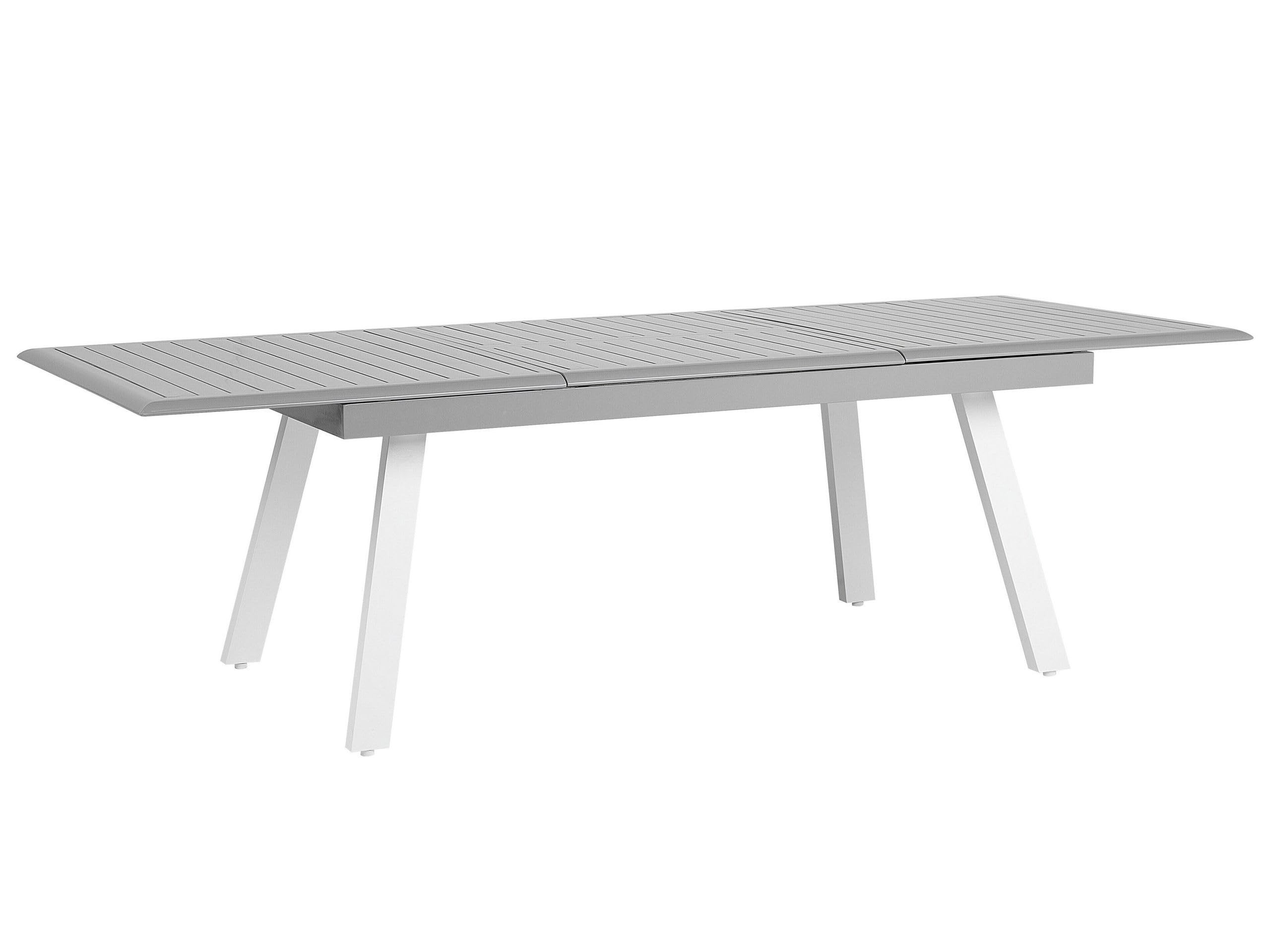 beliani-pereta-gartentisch-aluminium-ausziehbar-grau-wei image 1