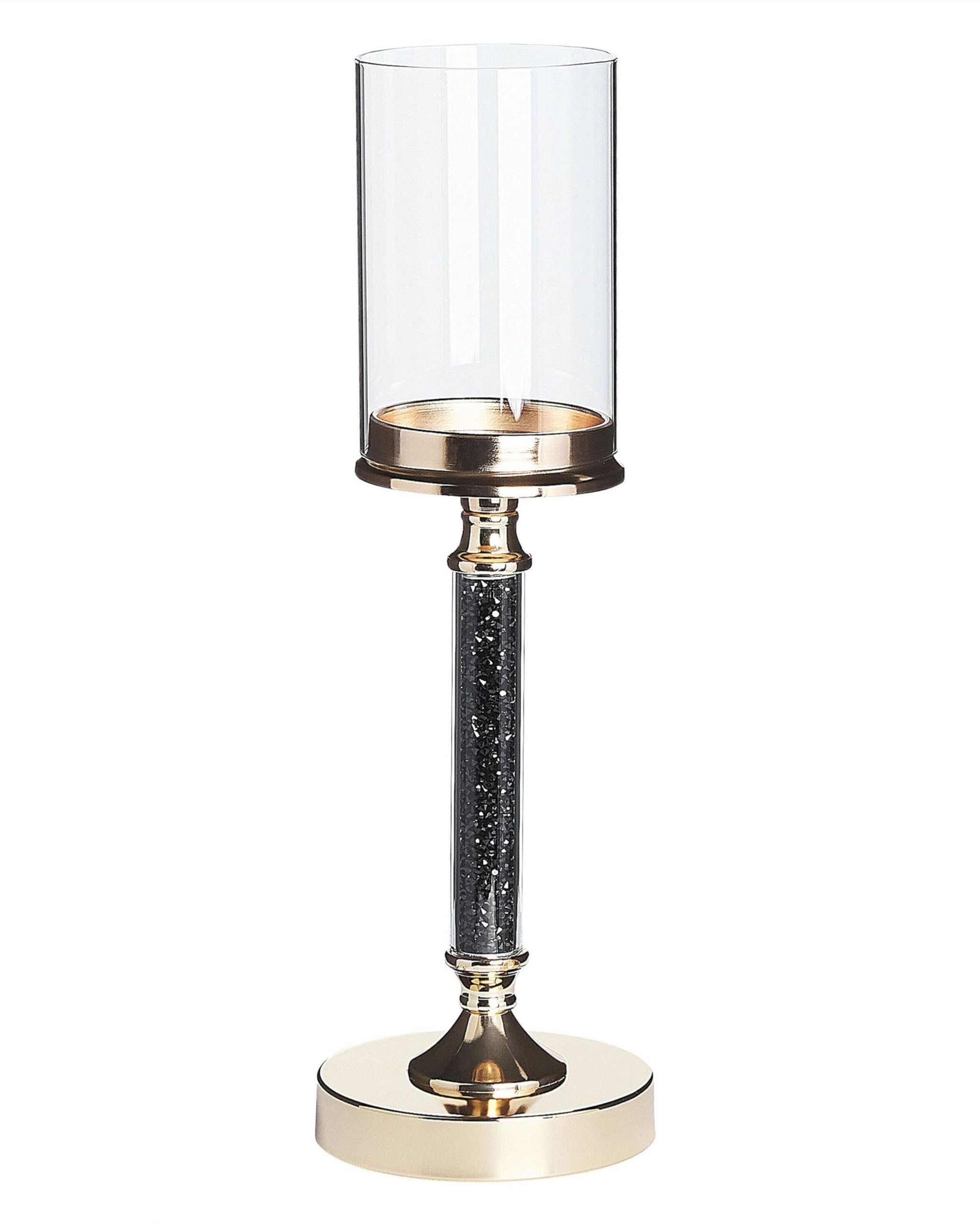 beliani-abbeville-kerzenst-nder-metall-gold-schwarz-klassisch image 1