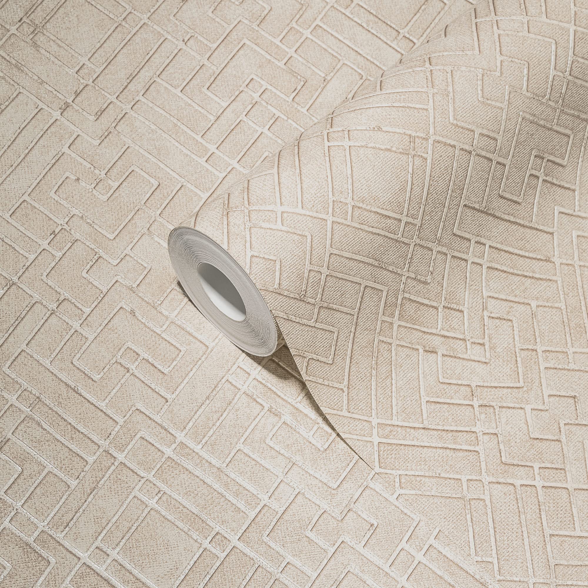 a-s-cr-ation-travel-styles-tapete-beige-silber-ornament-10m image 2