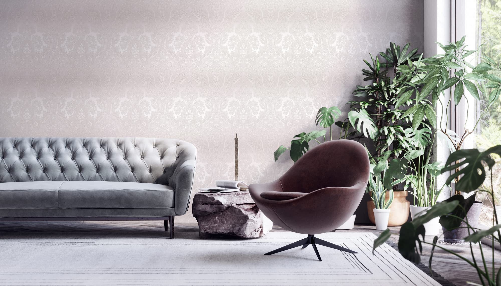 a-s-cr-ation-my-home-my-spa-vliestapete-barock-grau image 4