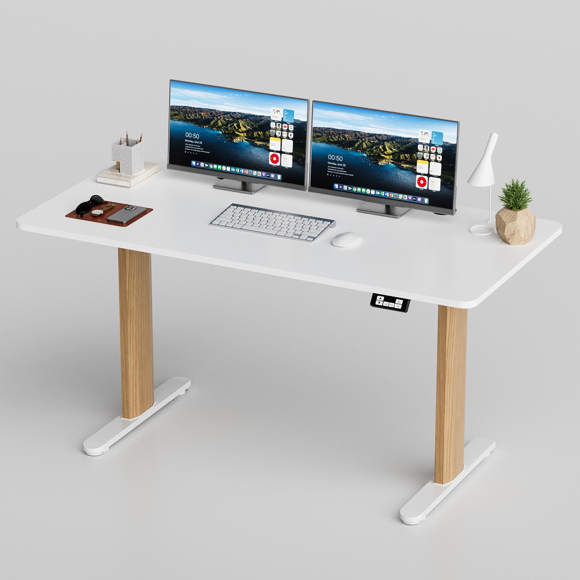 homall-shelf-schreibtisch-h-henverstellbar-wei-120-cm image 8