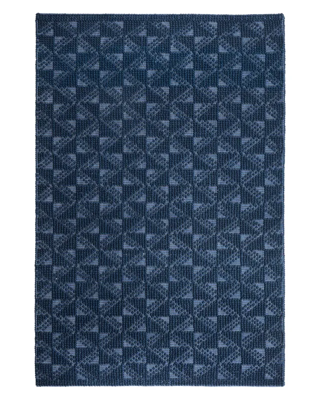 beliani-savran-teppich-140-x-200-cm-blau-wolle image 1