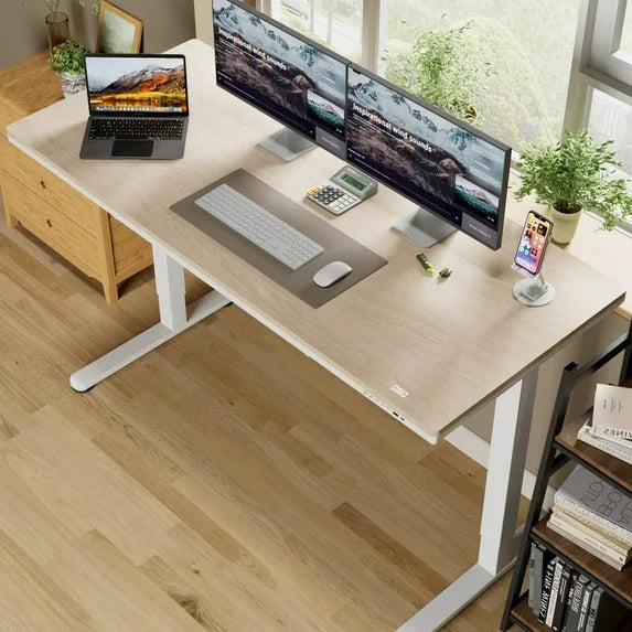 homall-standing-desk-schreibtisch-beige-holz-48in-mit-schublade image 5