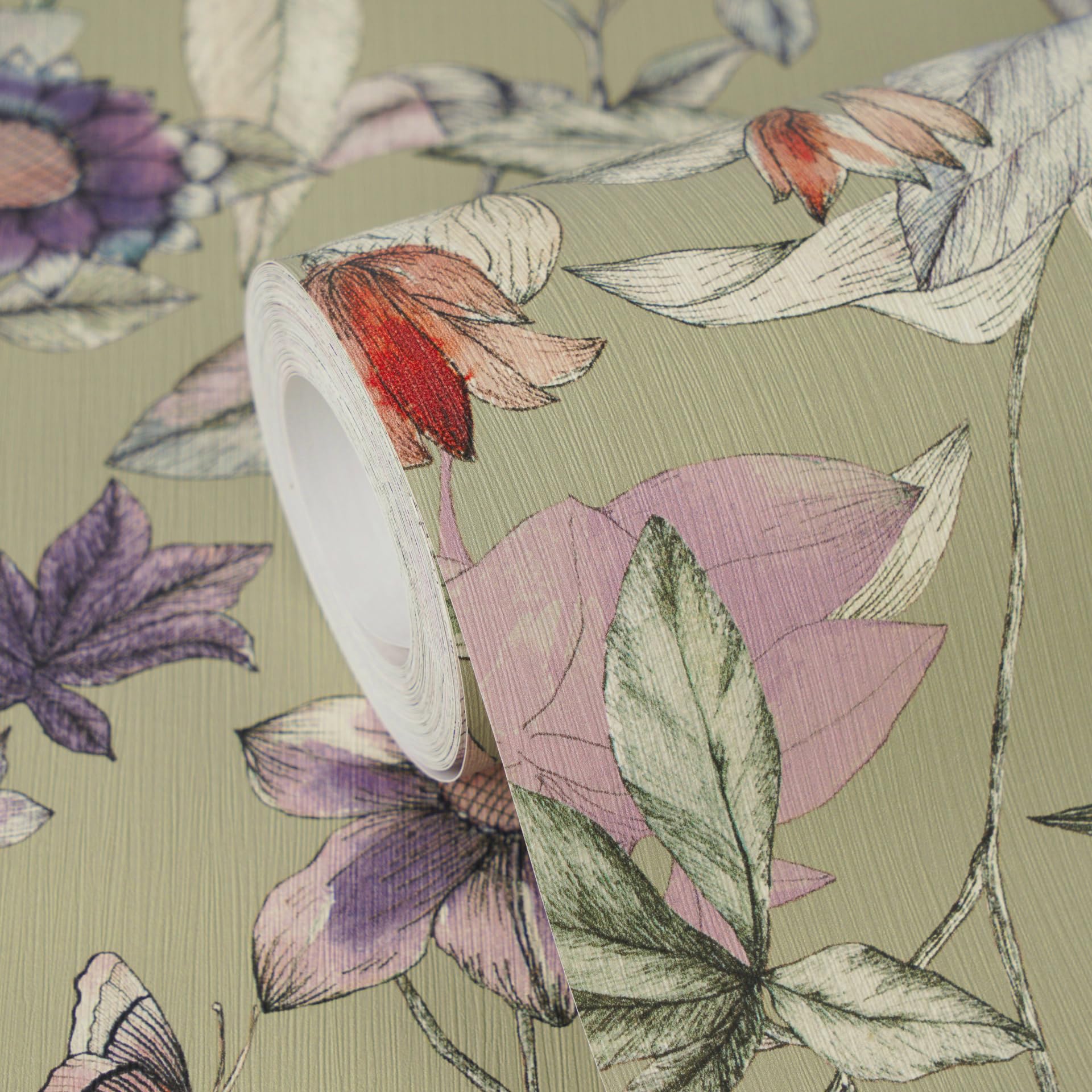 a-s-cr-ation-blumen-vliestapete-gr-n-lila-10-05x0-53m-natur-look image 3