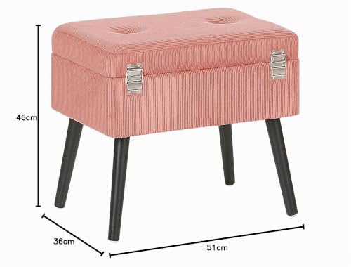 beliani-mallard-hocker-mit-stauraum-cord-rosa image 7