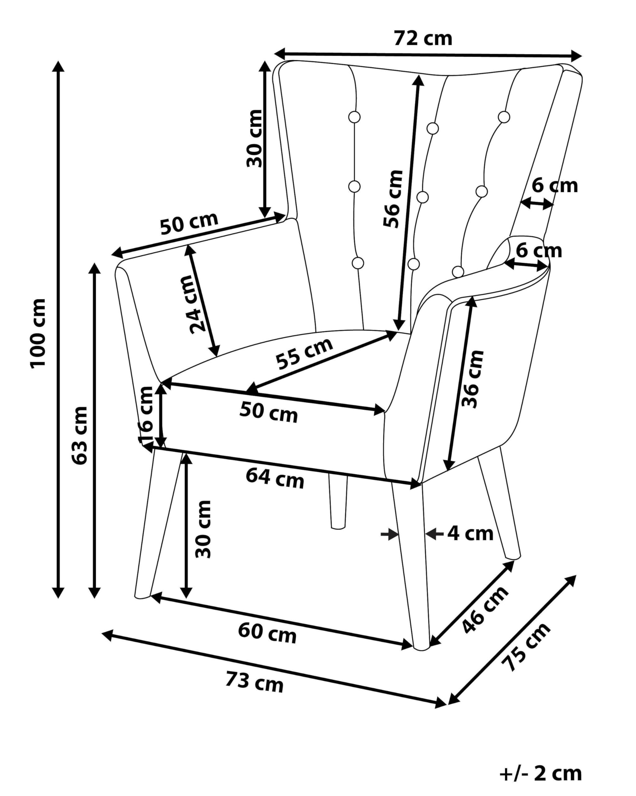 beliani-angen-sessel-grau-birkenholz-knopfheftung image 3