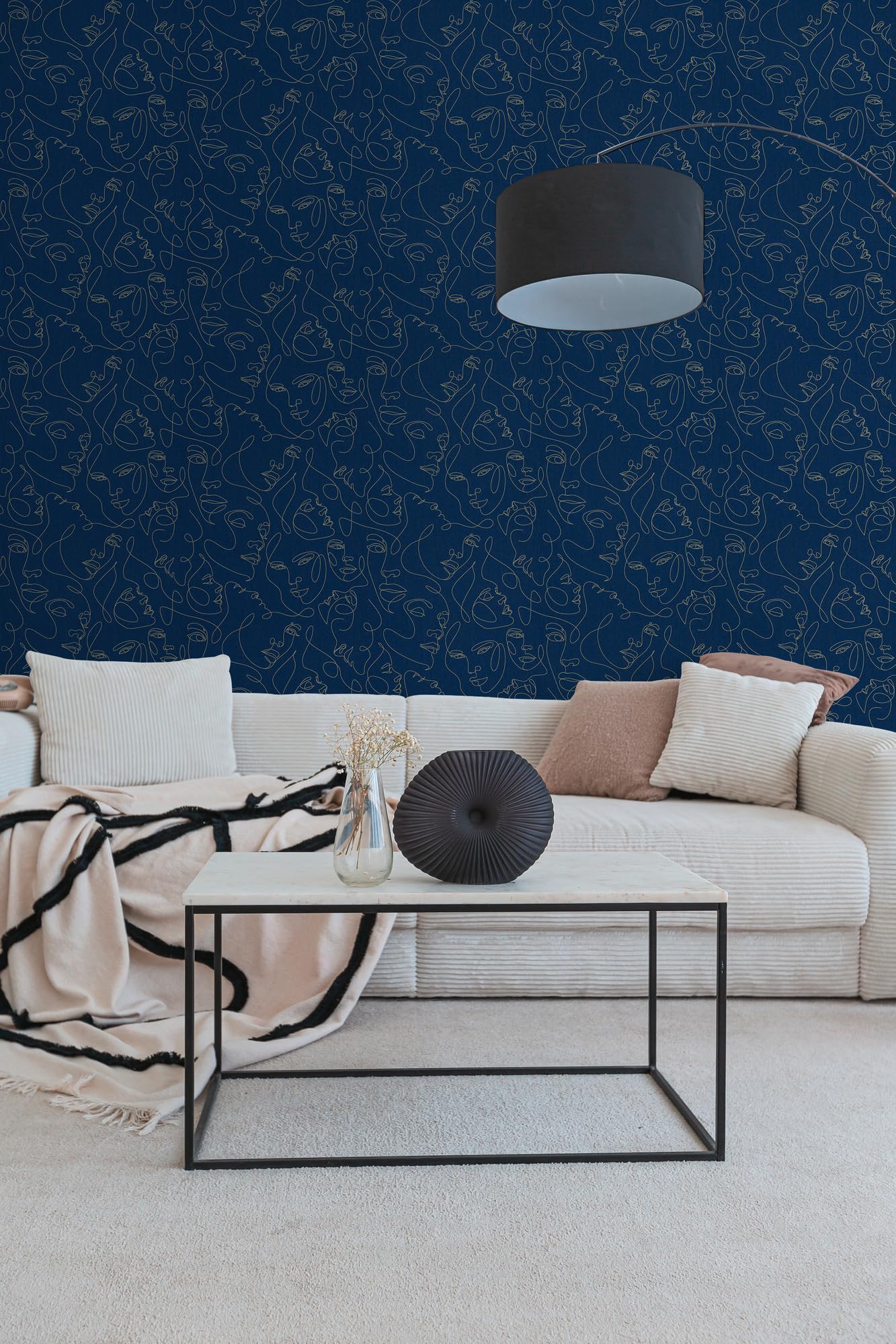 a-s-cr-ation-fine-line-vliestapete-blau-gold-metallic-grafik image 7