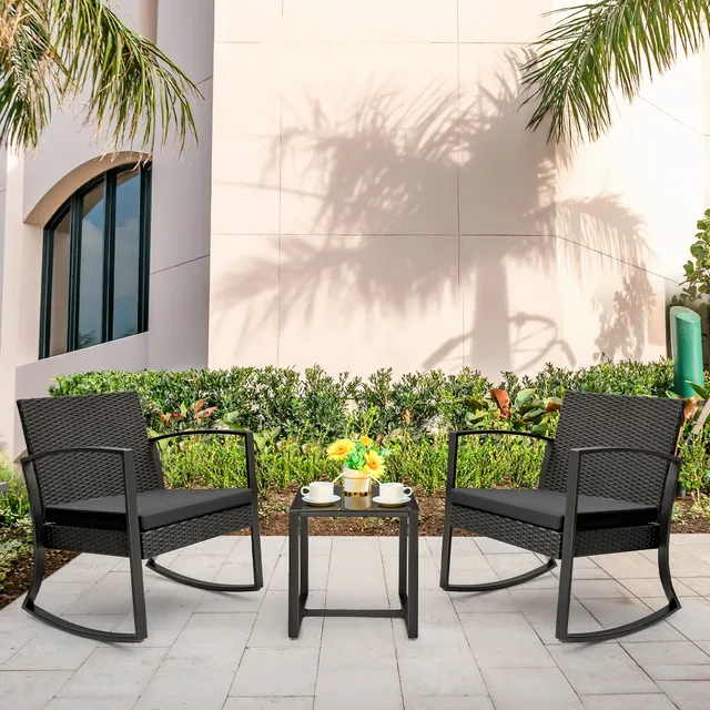 homall-patio-furniture-balkonm-bel-set-3-tlg-schwarz-schaukel image 1
