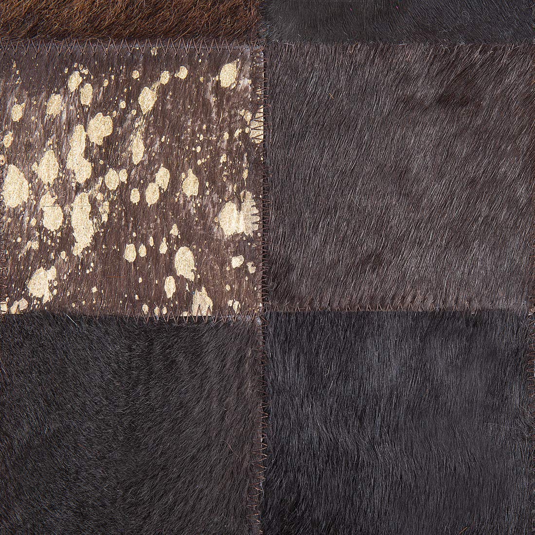 beliani-bandirma-lederteppich-patchwork-braun-gold-140x200 image 4
