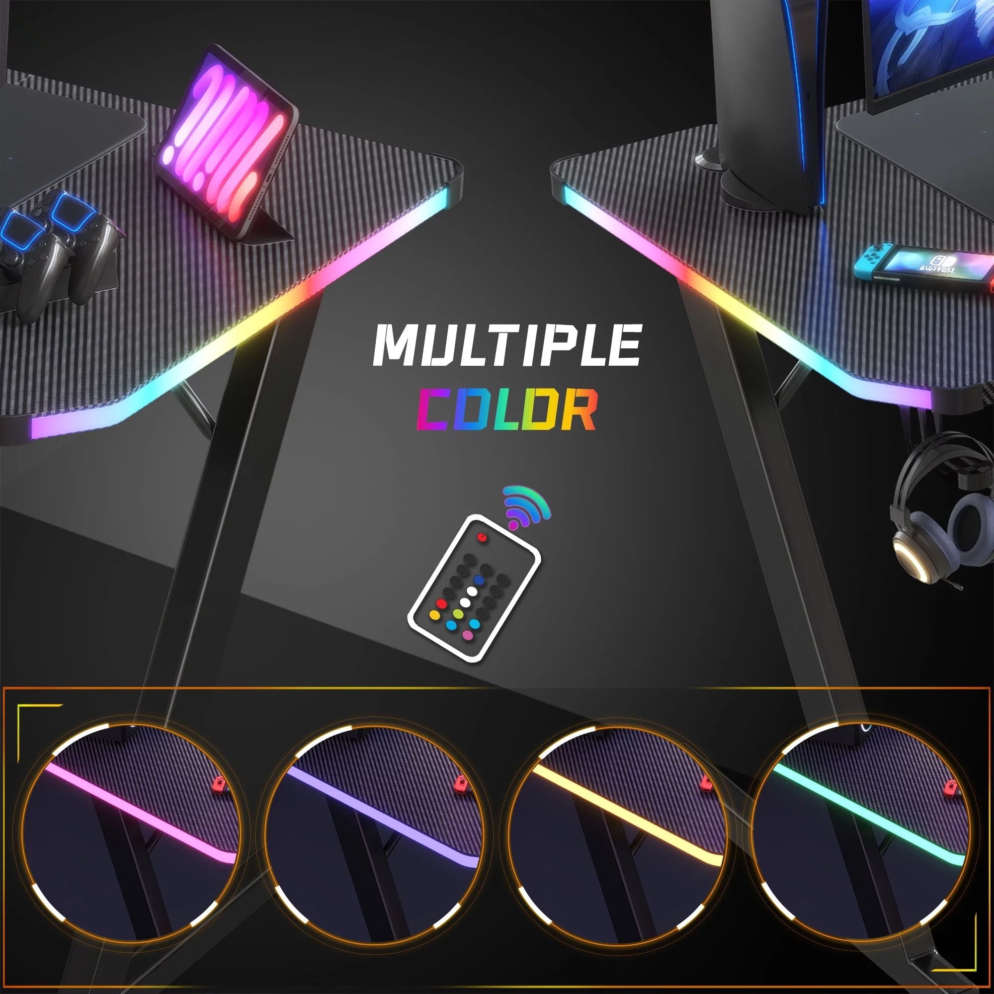 homall-gaming-desk-schreibtisch-119cm-schwarz-rgb-z-form image 6
