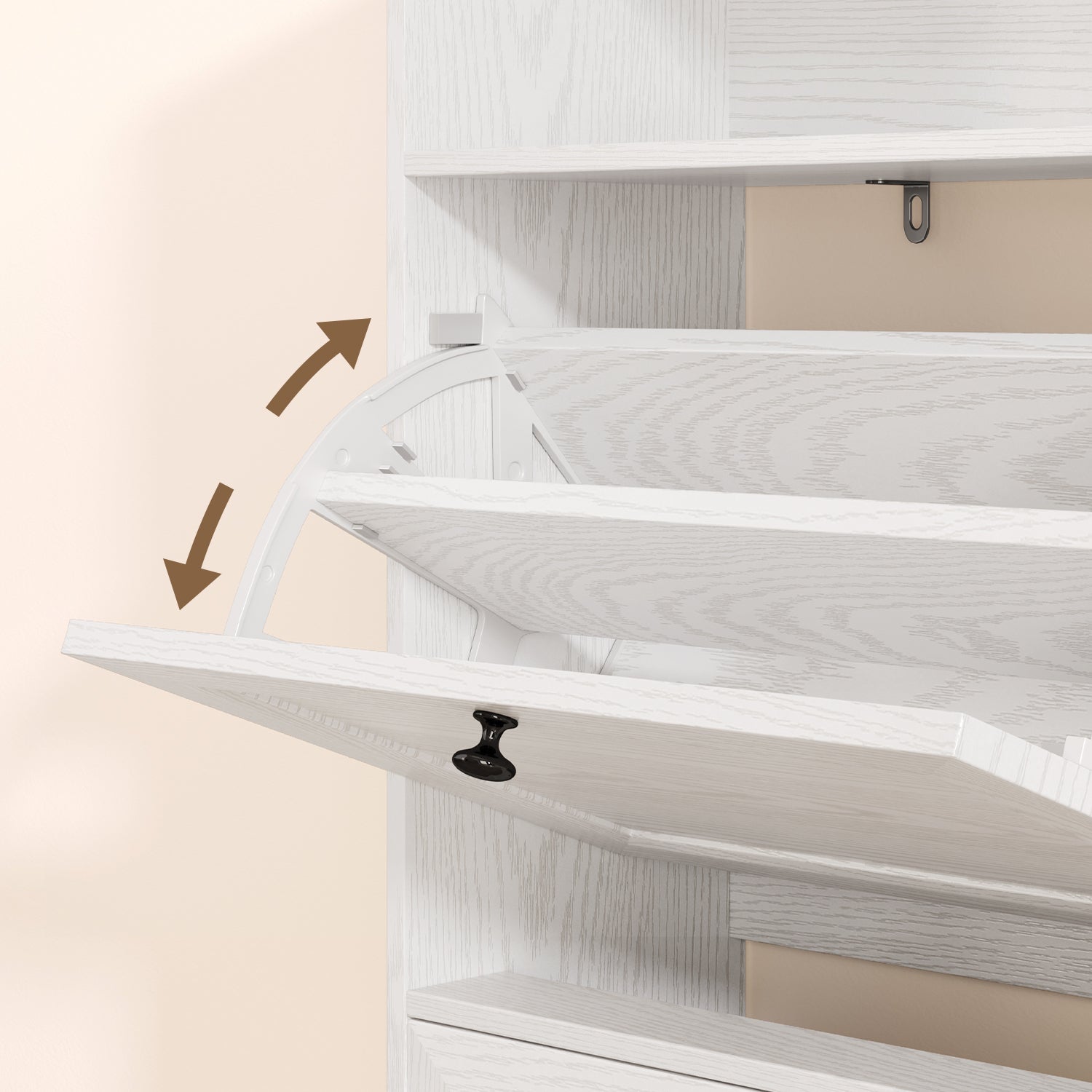 bealife-fs61-schuhschrank-wei-4-klappen-schmal-24-cm image 4
