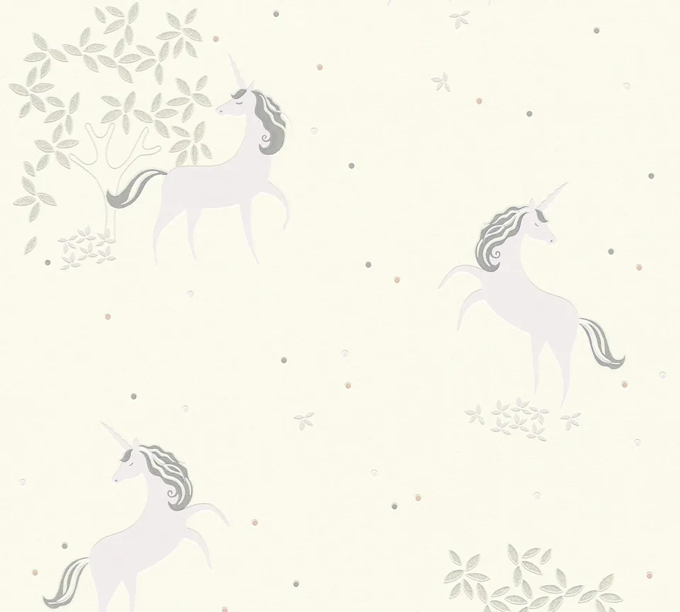 a-s-cr-ation-boys-girls-6-36989-2-vliestapete-einhorn-grau image 1
