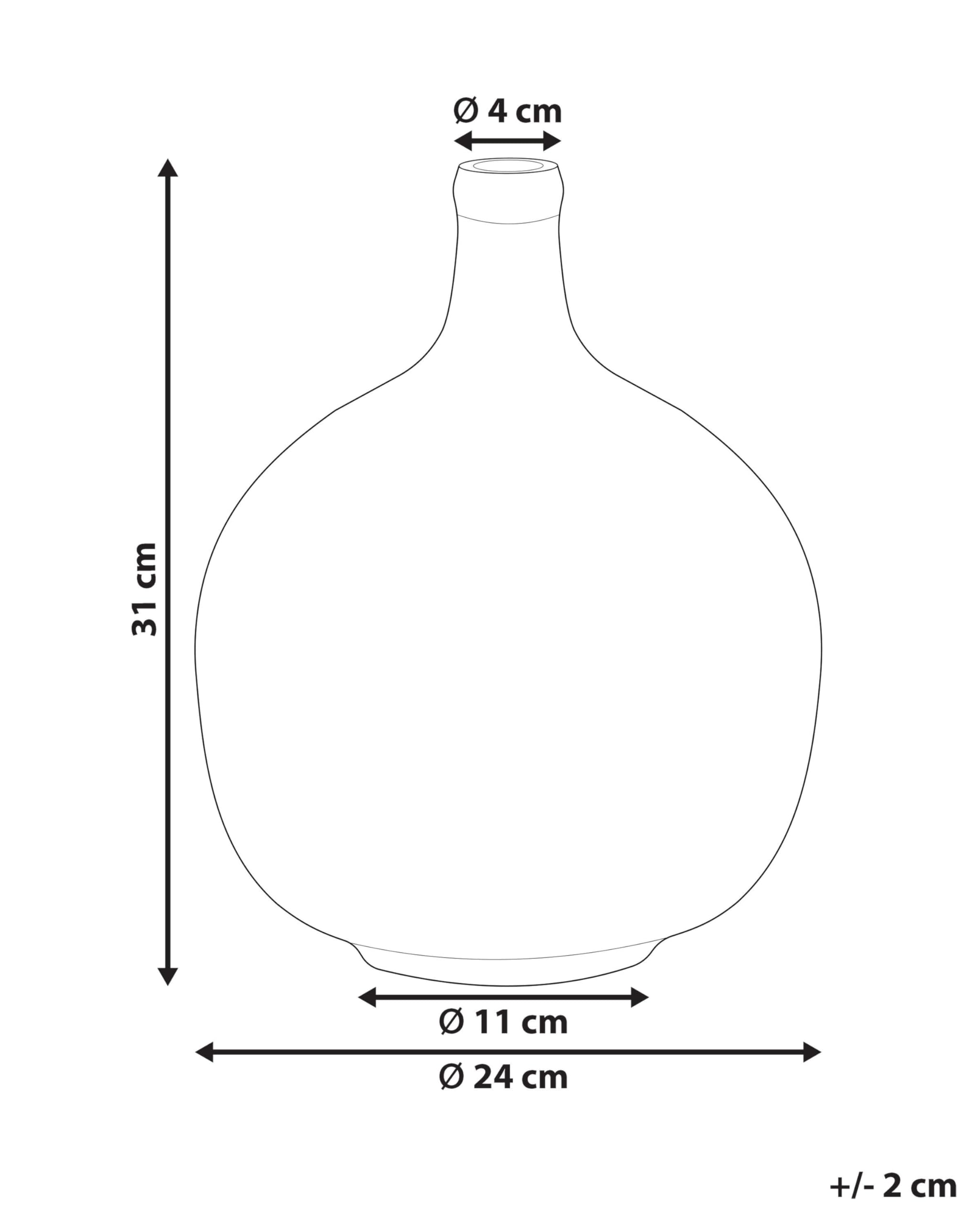 beliani-chappathi-dekovase-glas-blau-31-cm-handgefertigt image 3