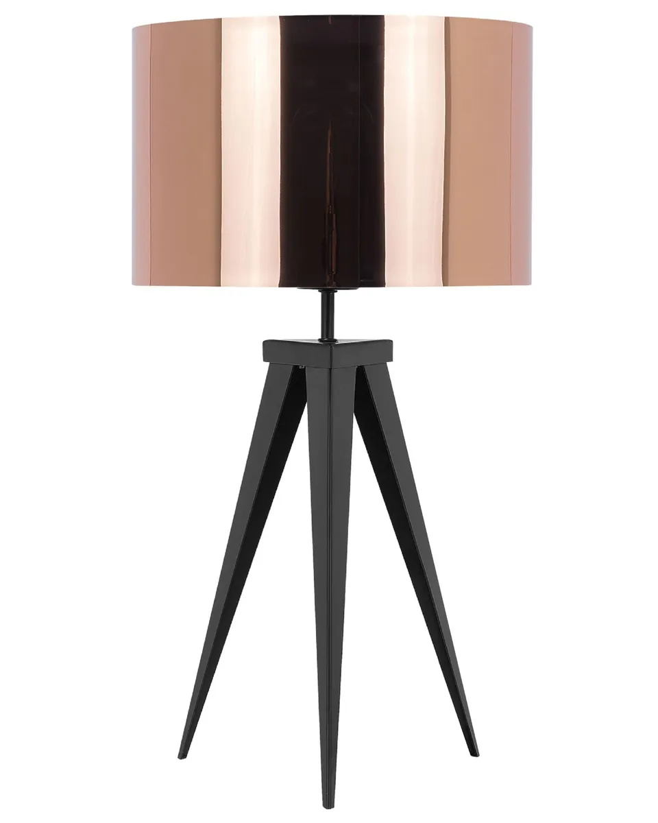 beliani-stativ-tischleuchte-kupfer-schwarz-e27-55-cm image 1